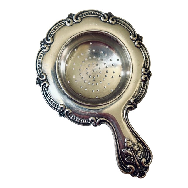 Danish Silver Tea Strainer For Sale
