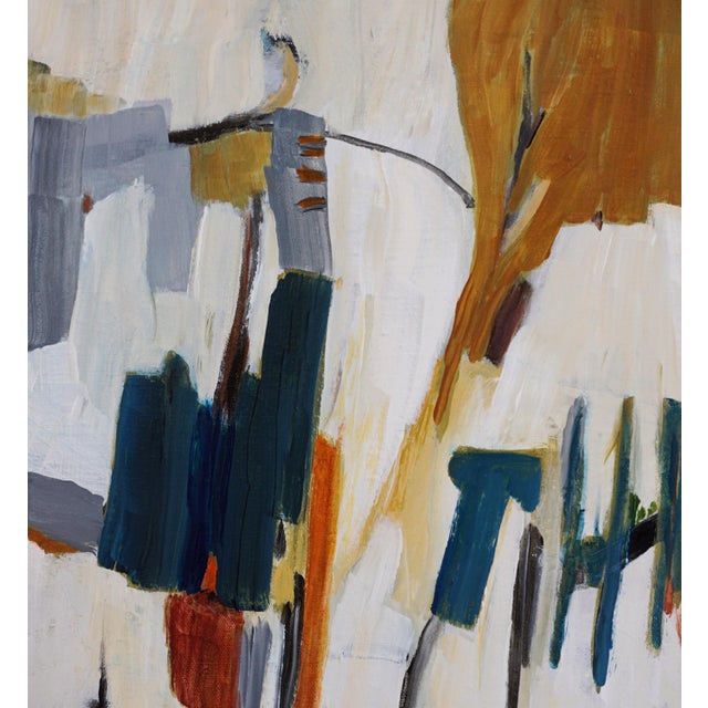 2020s "Gadget" Abstract Painting by Laurie MacMillan, Framed For Sale - Image 5 of 6