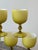 Carlo Moretti Vintage Citrine Cased Glass Stemware Set of 5 by Carlo Moretti, Circa Mid-20th Century For Sale - Image 4 of 13