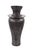 Black Ore Glass Vase with metal accent- Medium For Sale In Chicago - Image 6 of 11