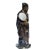 Chinoiserie Chinese Ceramic Blue Glaze Historic ZLarge Liang Figure For Sale - Image 3 of 7