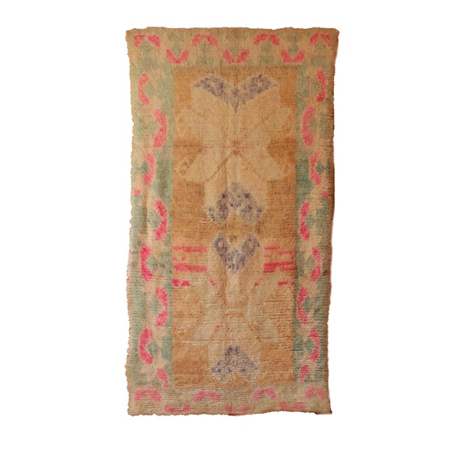 1980s Moroccan Handknotted Rug - 5'3" X 10'1" Ft For Sale - Image 9 of 9