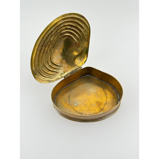 Brass Shell Trinket Box For Sale - Image 4 of 7