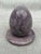 Mid-Century Modern Vintage Purple Hand Carved Alabaster Egg and Stand Italy For Sale - Image 3 of 16