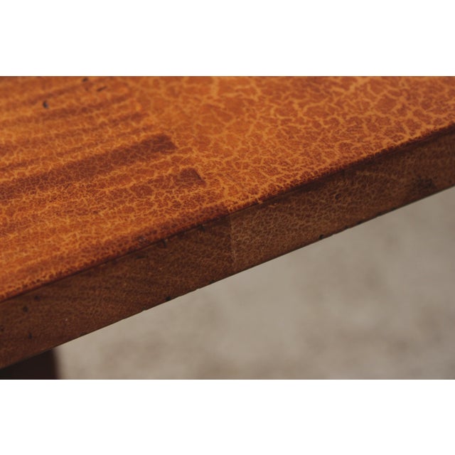 Benchmade Tiger Maple Large Farmhouse Dining Tavern Table For Sale - Image 11 of 14