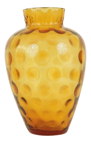 Vintage Italian Amber Glass Vase