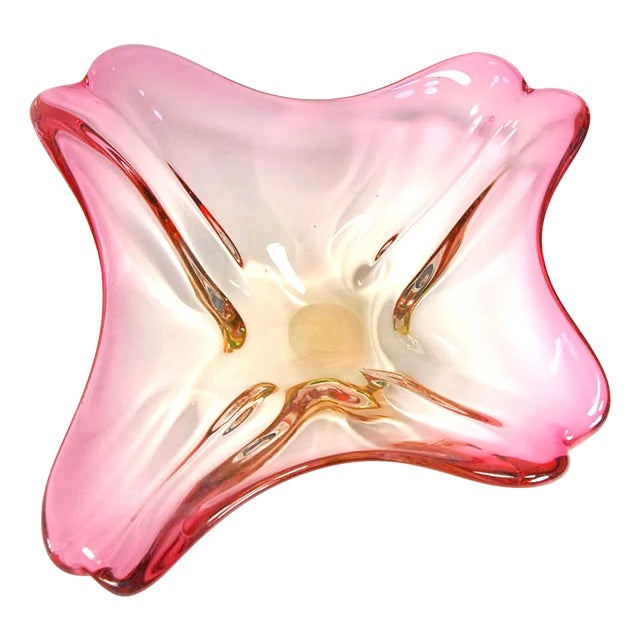 Italian Multicolor Murano Glass Bowl Dish, 1960s For Sale