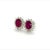 Natural Ruby Diamond Earrings 14k Gold 4.04 TCW Certified For Sale - Image 10 of 11