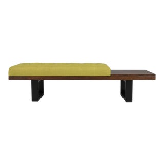Mid-Century Modern Tufted Bench For Sale