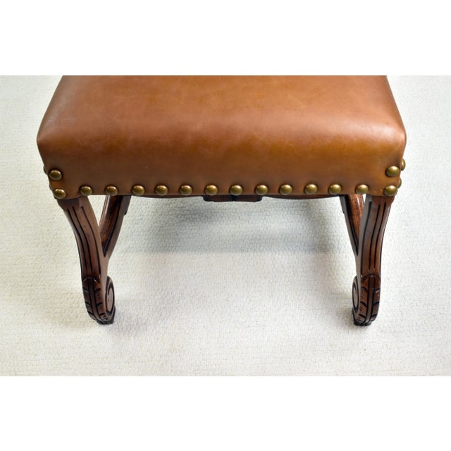 Hacienda Style Southwestern Hardwood Accent Desk Chair For Sale - Image 10 of 11