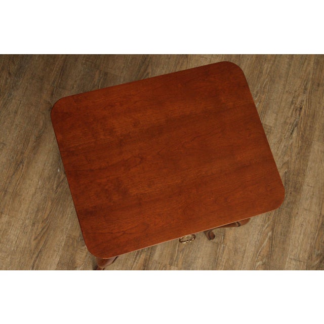 French French Louis XV Style Cherry One Drawer Side Table Or Nightstand For Sale - Image 3 of 12