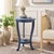 The Mary Pedestal Side Table, crafted of pine with a blue finish, is the perfect accent for any room in need of a feminine...