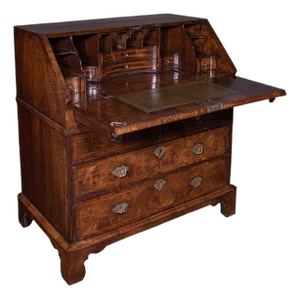 Antique Fall Front Bureau, English, Walnut, Writing Cabinet, Georgian, c.1750