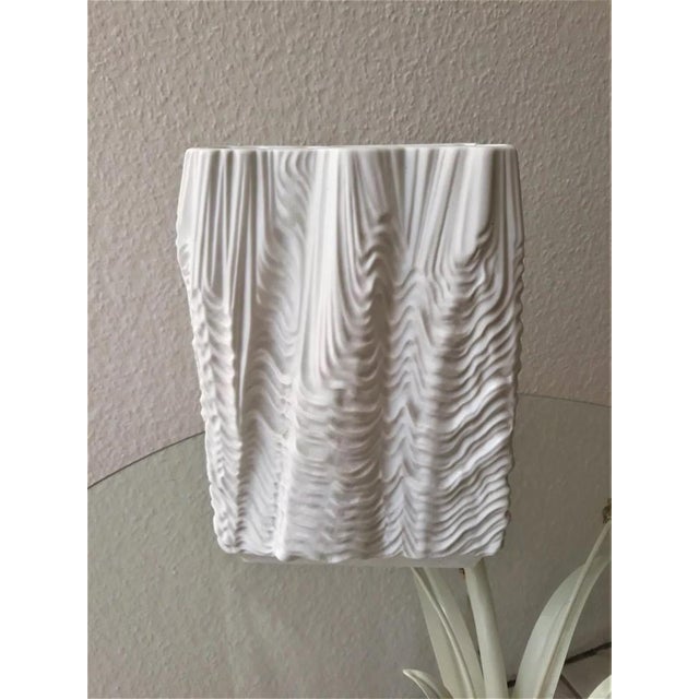 Vintage Porcelain Vase by Martin Freyer for Rosenthal, 1980s For Sale - Image 6 of 8