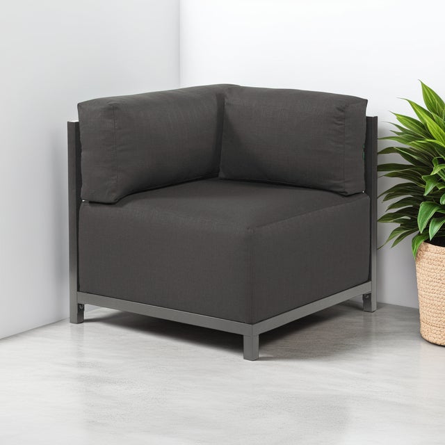 Contemporary Axis 3pc Sectional Sterling Charcoal Titanium Frame For Sale - Image 3 of 7