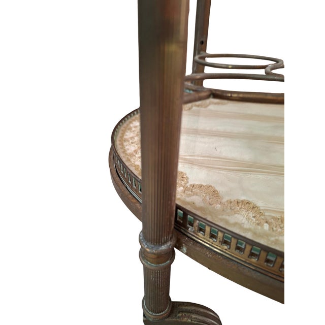 Metal Vintage serving Bar Cart, 1950s For Sale - Image 7 of 12