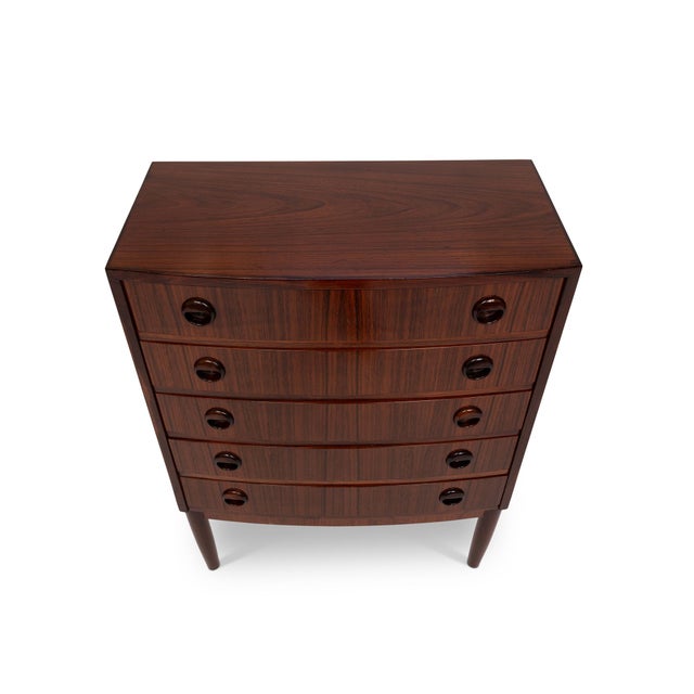 Vintage Danish Mid Century Rosewood 5 Drawer Chest 1960s Kai Kristiansen For Sale - Image 9 of 10