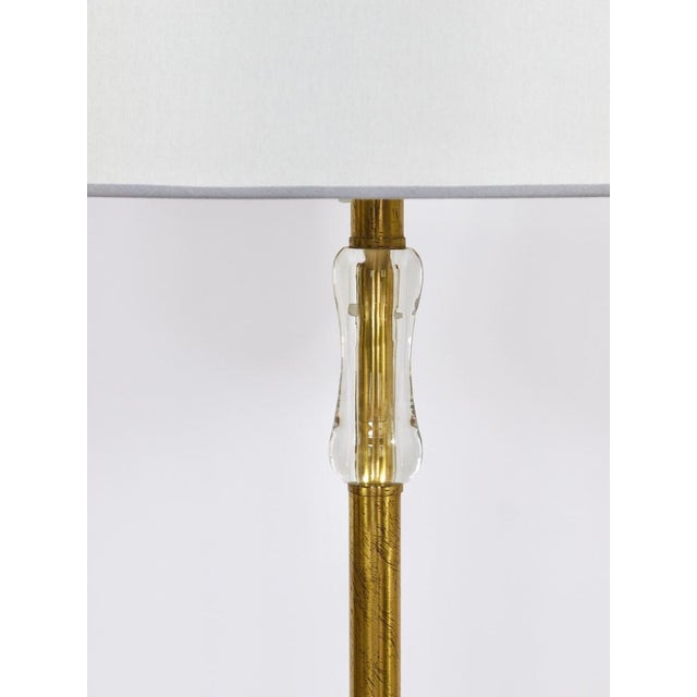 Vintage Brass Floor Lamp with Glass Handle from Bakalowits & Söhne, 1950s For Sale - Image 12 of 18