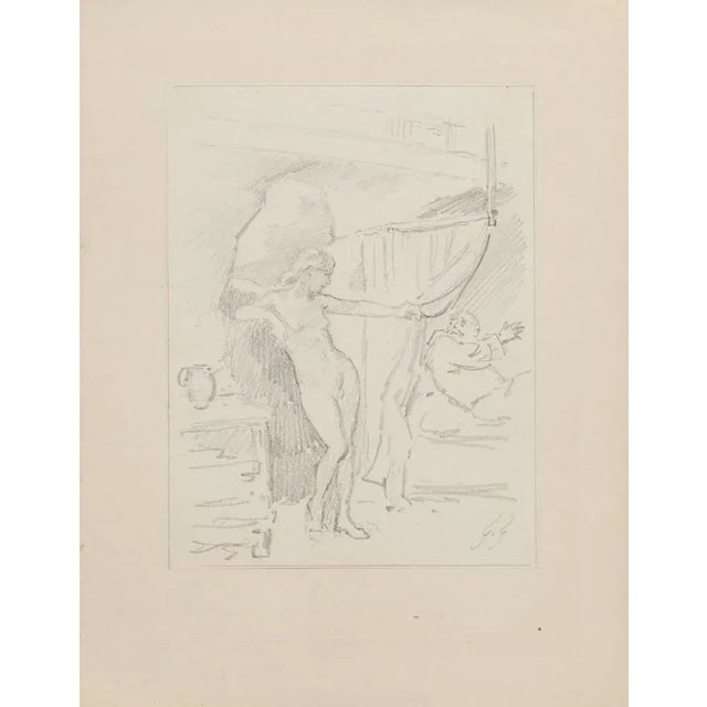 Modern Gabriel Guèrin, Studies, Drawing, 20th Century For Sale - Image 3 of 3