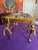 Vintage Walnut Cane Seat Cabriole Leg Spindle Stretcher Piano Bench With Cushion For Sale - Image 11 of 12