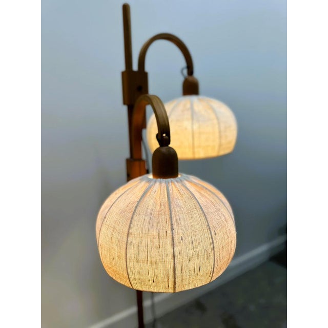 Vintage Danish Adjustable Teak Standing Lamp from Domus, 1970s For Sale - Image 14 of 16