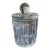 Heavy Lead Crystal Cookie Jar With Lid For Sale