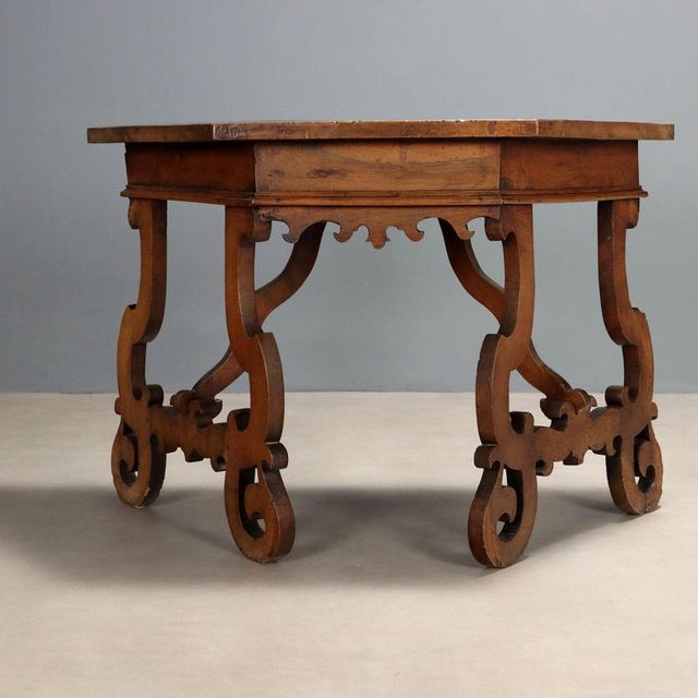 Baroque Walnut Console Table For Sale - Image 6 of 10