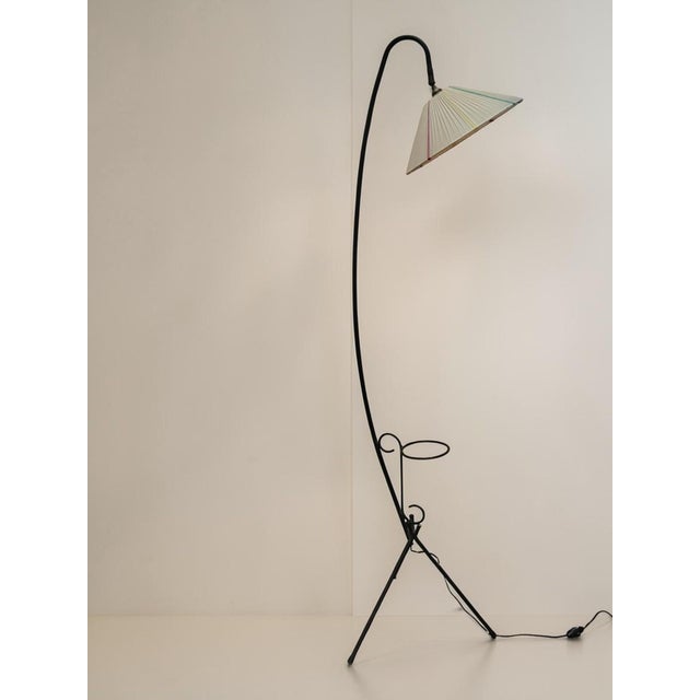 1950s Vintage Tripod Reading Floor Lamp, France, 1950s For Sale - Image 5 of 9