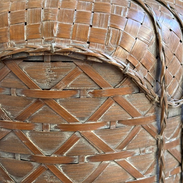 1970s Rattan Table Lamp For Sale In Baltimore - Image 6 of 12