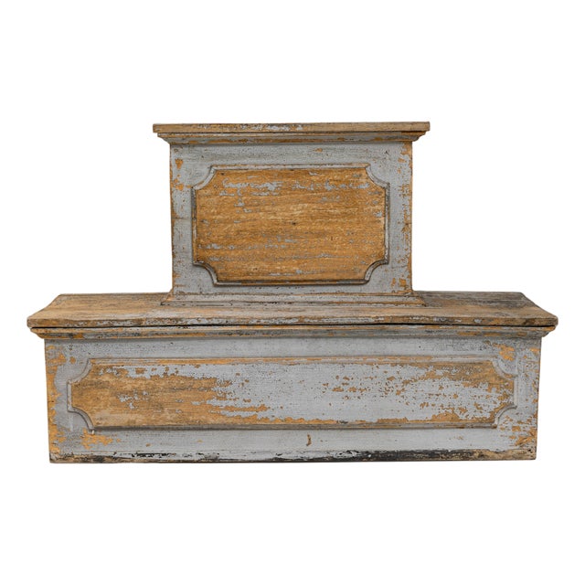 19th Century French Wood Patinated Pedestal For Sale