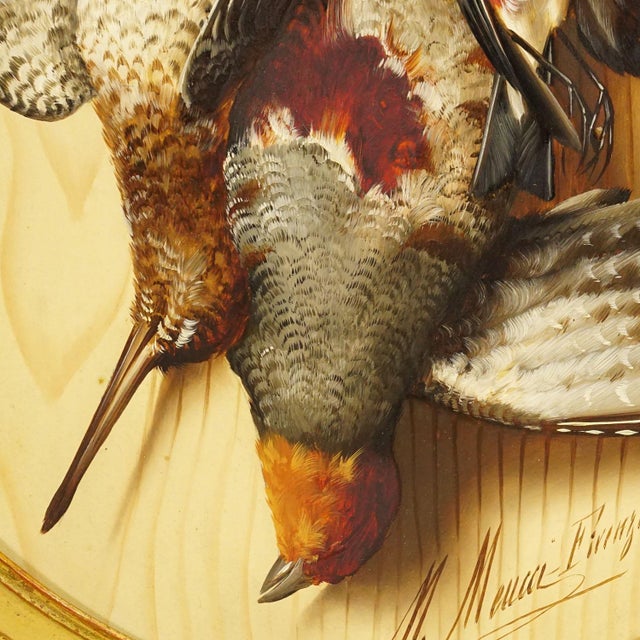Victorian Antique Trompe l'Oeil Painting by Micheangelo Meucci, Florence 1867 For Sale - Image 3 of 8