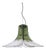 Tulip Pendant Lamp in Green and Clear Murano Glass by Carlo Nason for AV Mazzega, Italy, 1960s For Sale