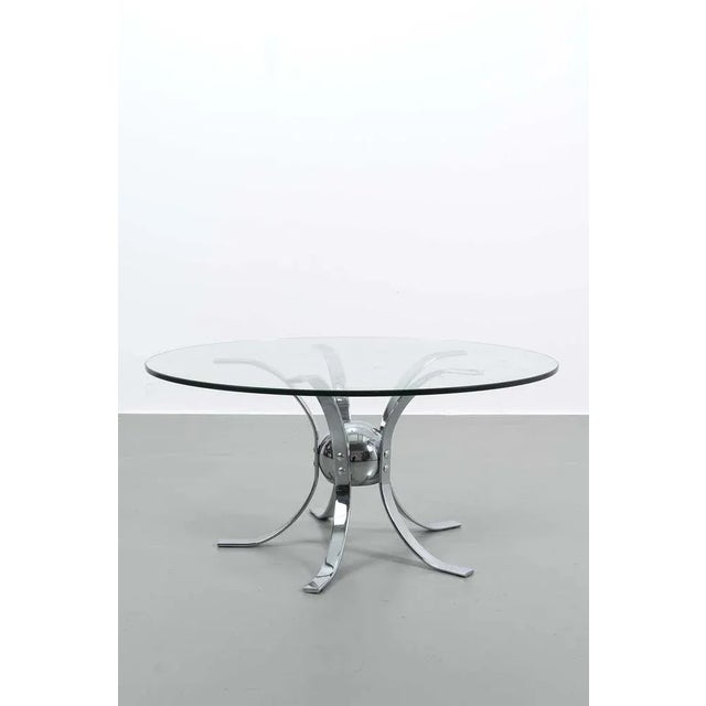 Vintage Chrome Coffee Table For Sale - Image 3 of 9