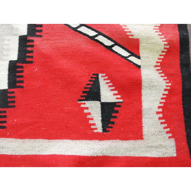 Textile Antique Navajo Style Eye-Dazzler Rug, 3'9" X 5'11" For Sale - Image 7 of 8