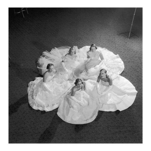 Five Debutantes, Extra Large Limited Estate Stamped Print, 1951, Printed Later For Sale