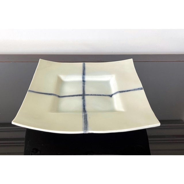 Japanese Contemporary Ceramic Plate Yoshikawa Masamichi For Sale - Image 4 of 12