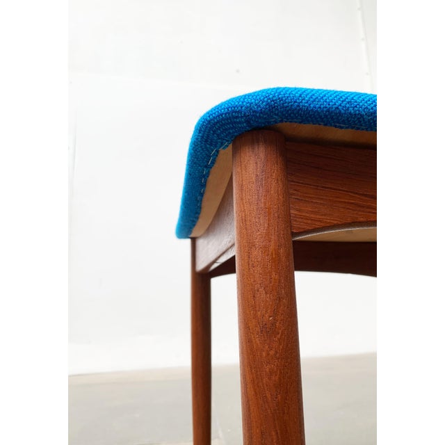 Set of Mid-Century Danish Teak Chairs with New Kvadrat Hallingdal Cushions, 1960s For Sale - Image 12 of 18