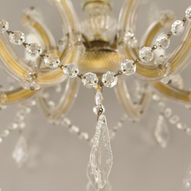 Crystal Glass Chandelier, Germany, 1970s For Sale - Image 13 of 18