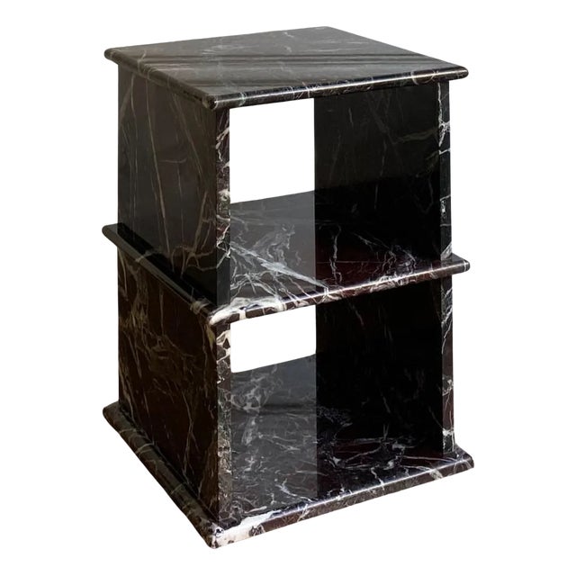 Rosso Levanto the Side Table by Almarmo For Sale