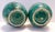 Handcrafted Green Ceramic Vases attributed to Fratelli Fanciullacci, Italy, 1960s, Set of 2 For Sale - Image 11 of 12