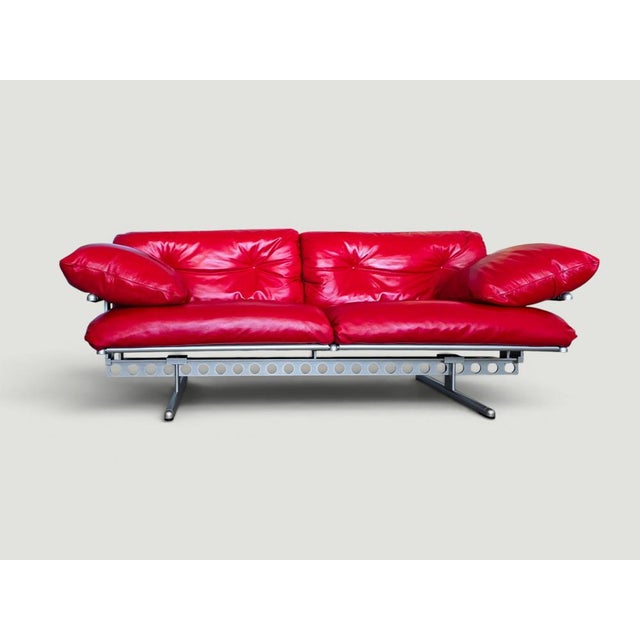 Red Ouverture Sofa by Pierluigi Cerri for Poltrona Frau, 2003 For Sale - Image 13 of 18