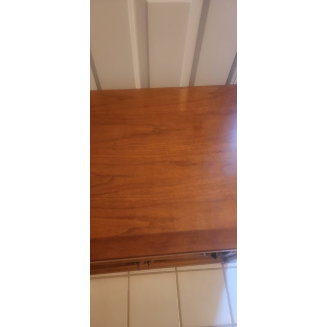 Vintage Thomasville Stroupe Collection Faux Bamboo Nightstand For Sale - Image 15 of 18