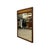 This Mid-Century Modern rectangular wall mirror features a softly rounded solid wood frame with a warm, rich grain finish....