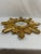 Mid 20th Century Large 18" Bright Gold Italian Giltwood Sunburst Wall Mirror For Sale - Image 6 of 15