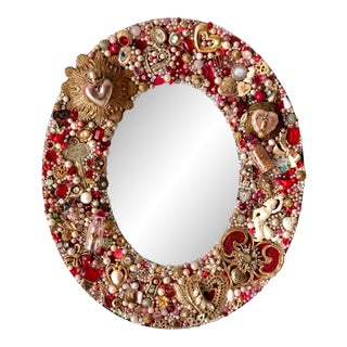 Victorian Style Jewelry Beaded Photo Frame For Sale