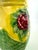 Vintage Japanese Majolica Style Strawberry Pitcher With Basketweave Base For Sale - Image 4 of 12