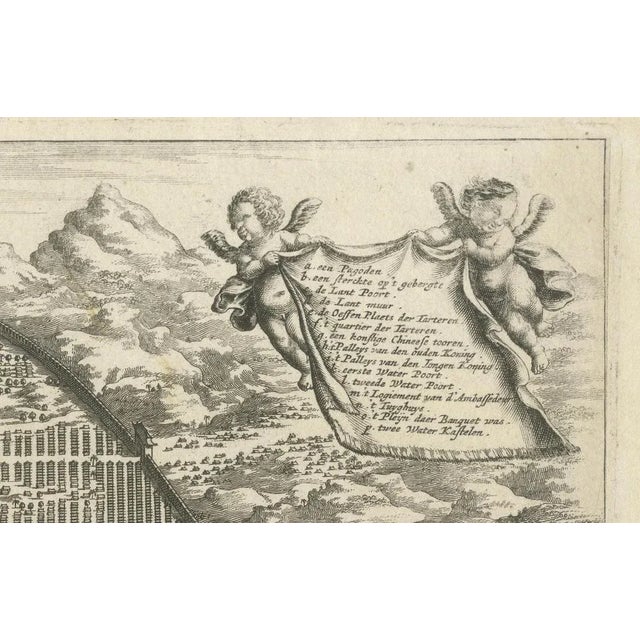 A Detailed Engraving of Guangzhou, 1674 For Sale - Image 6 of 7