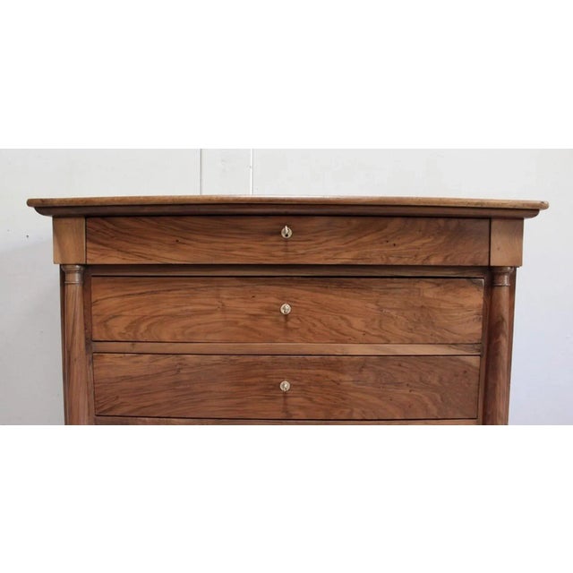 Small Solid Walnut Chest of Drawers, 1800s For Sale - Image 9 of 18