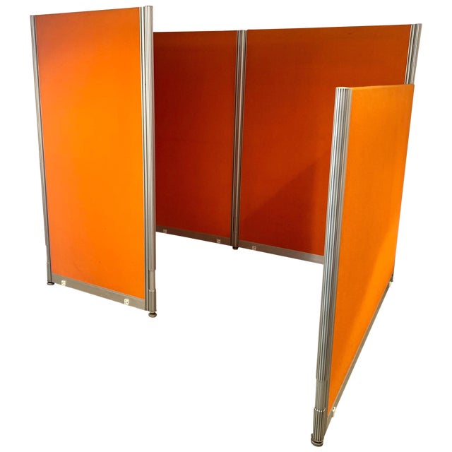 Herman Miller Mid Century Orange Cubical | Chairish