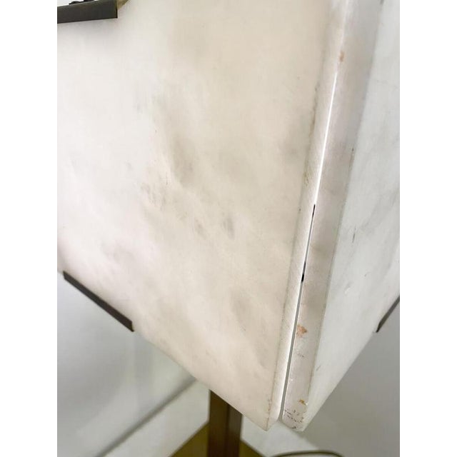 Gold Mid-Century Modern Table Lamp Marble and Brass, 1960s For Sale - Image 8 of 10